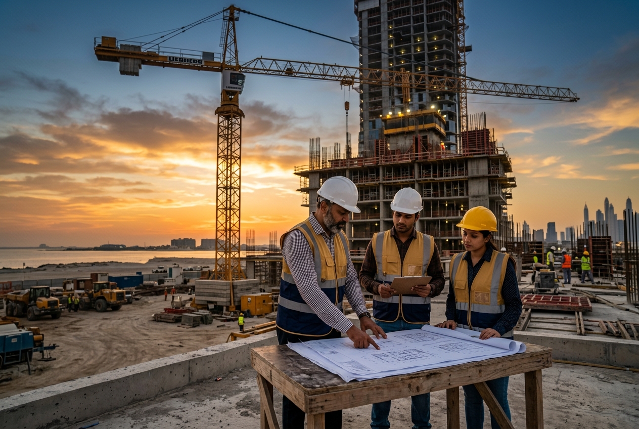 Construction & civil engineering jobs in the Gulf